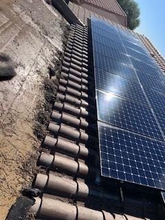 Solar proofing mesh protecting Phoenix solar panels